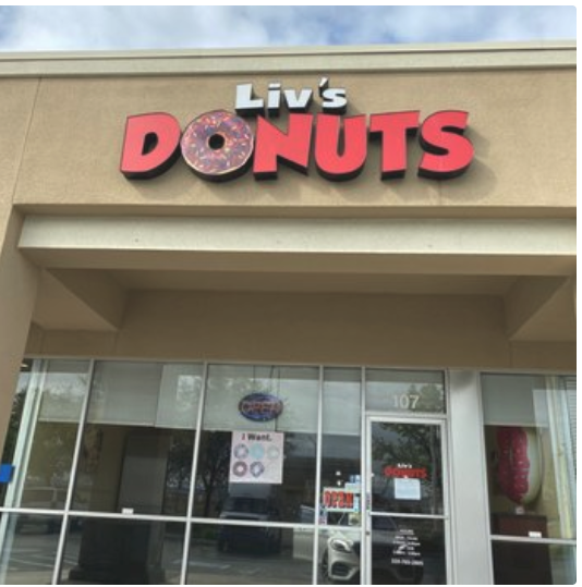 Liv's Donuts storefront in Clovis